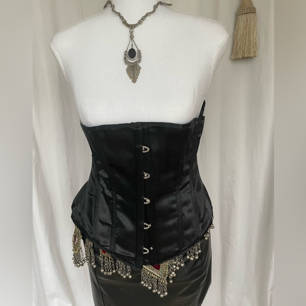Black Satin Corset